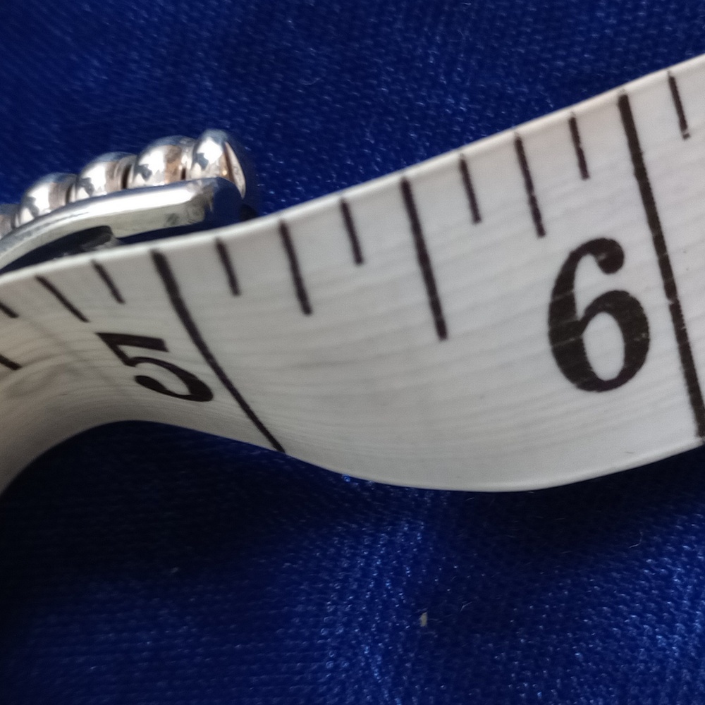 Sterling Silver Twisted Coil Cuff Bracelet Stamped Sterling - Picture 10 of 14